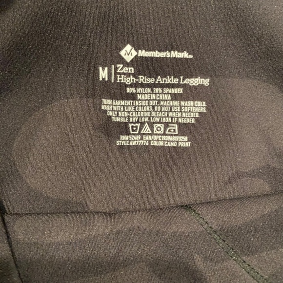 Member's Mark Ladies Zen L Zip Jacket Camo /M High Rise Ankle Legging Set - Picture 10 of 16